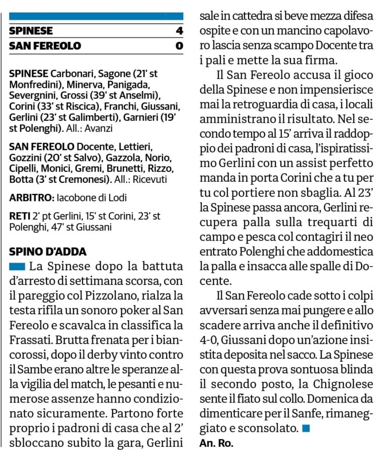 Spinese Oratorio – San Fereolo del 27/11/22