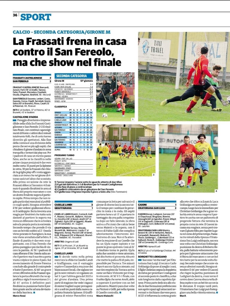 Frassati castiglionese – San Fereolo del 11/12/2022